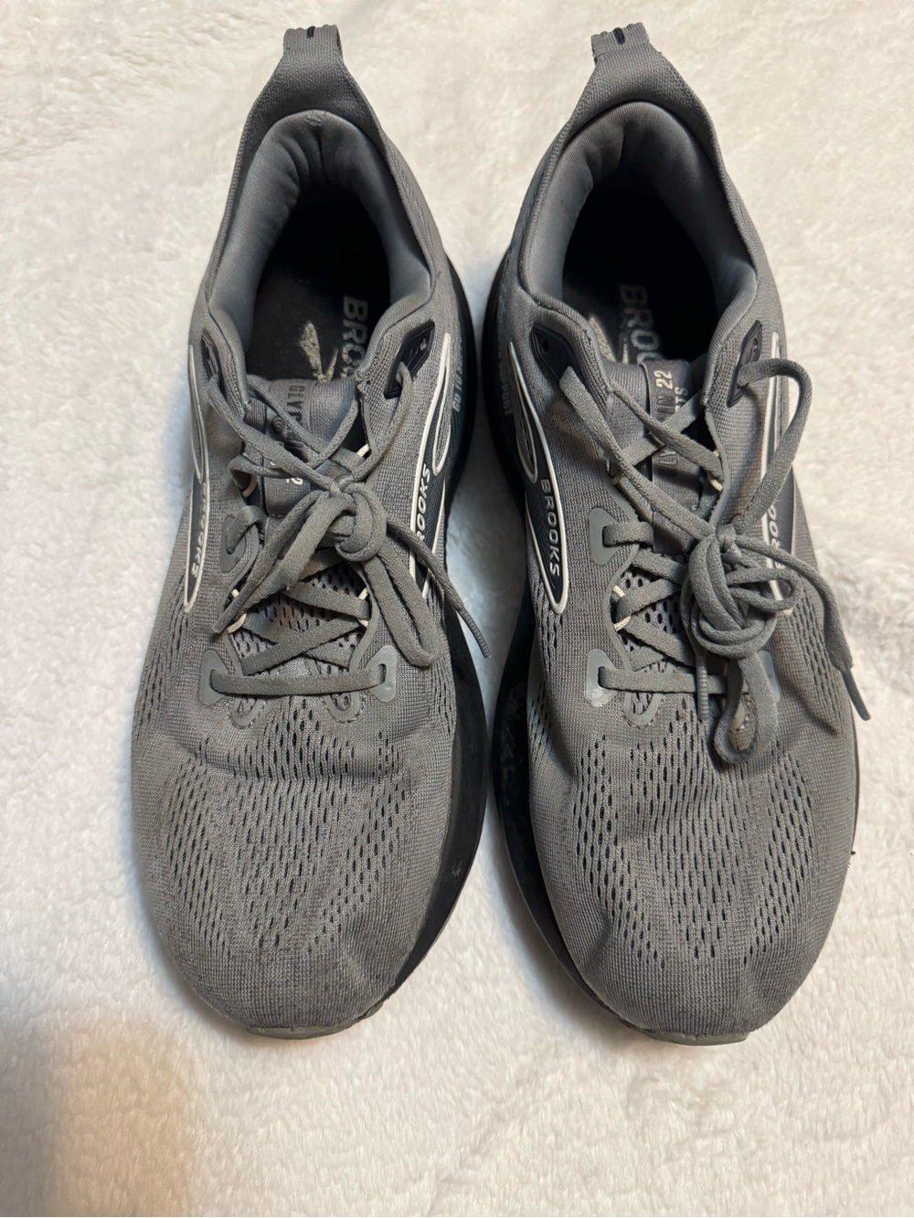 Brooks Gray Men's Athletic Running Shoes